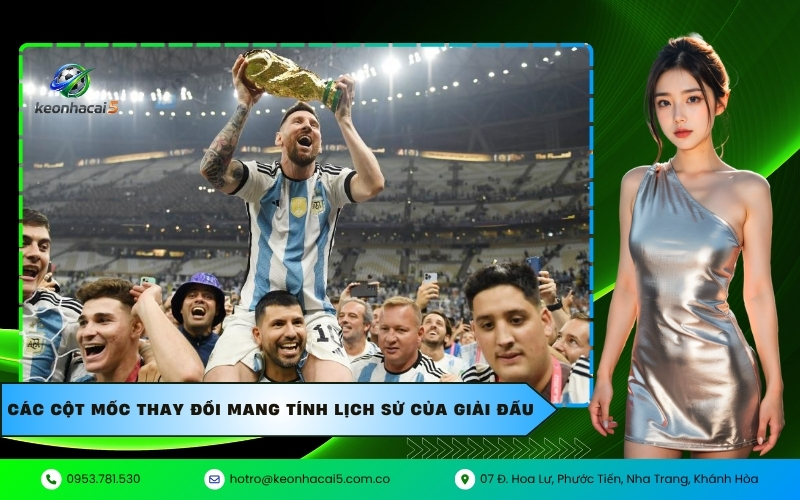 Các cột mốc thay đổi mang tính lịch sử của giải đấu