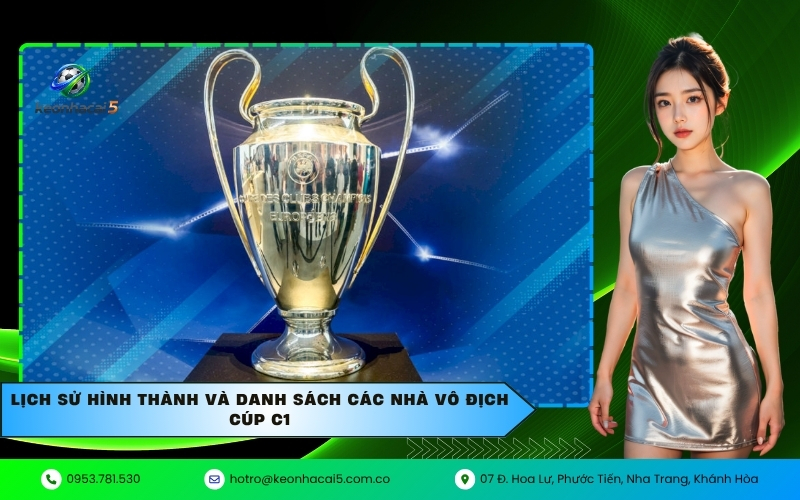 Lịch sử hình thành và danh sách các nhà vô địch Cúp C1